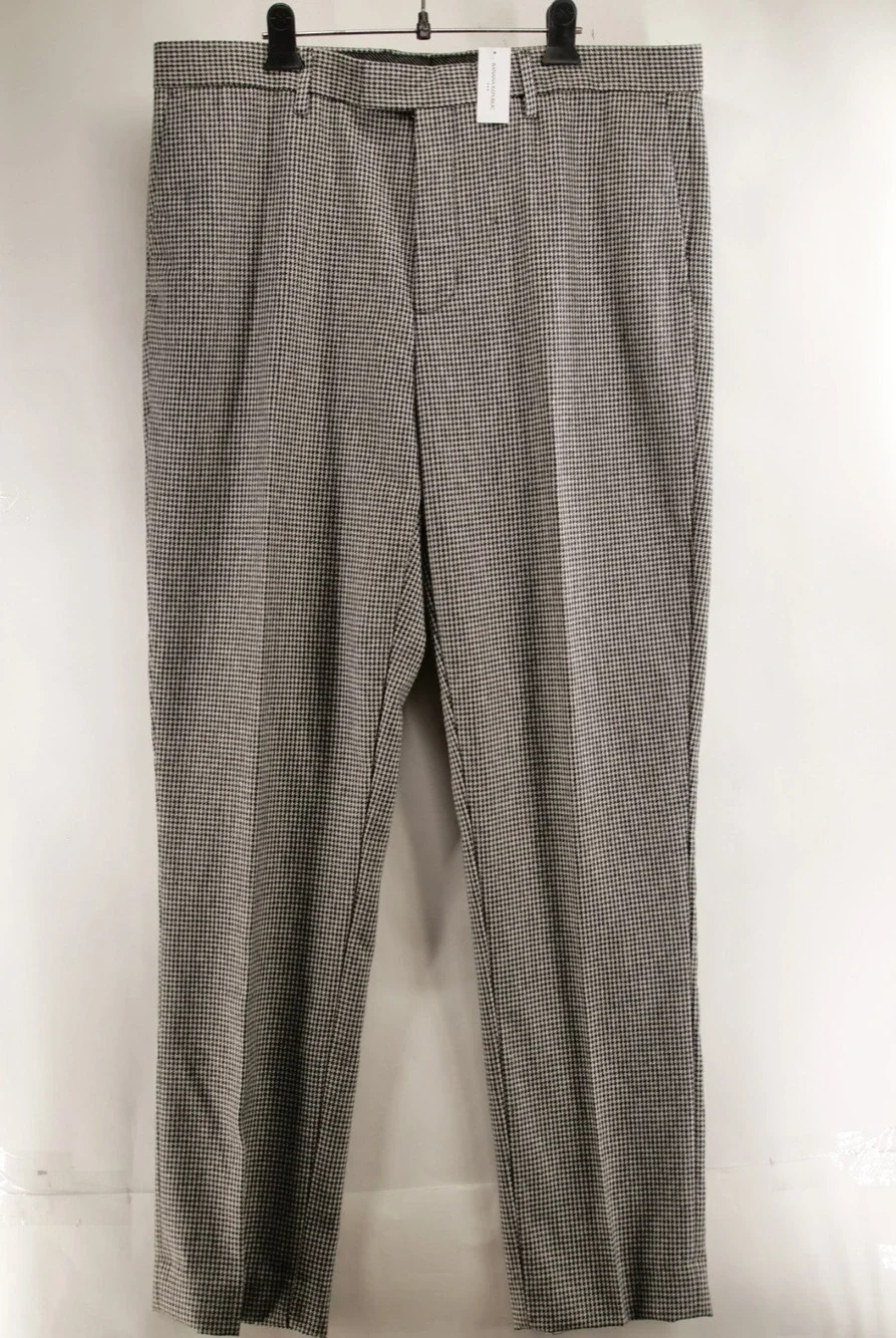 Banana Republic Pants Mens 36x34 NWT Wool Blend Tailored Fit Houndstooth Dress
